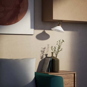 Plafoniera din alama si sticla design vintage Sofia - Img 11