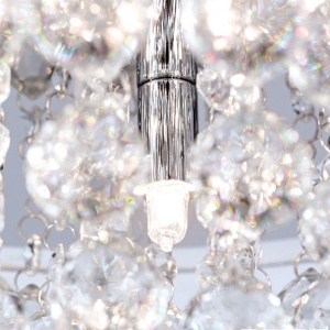 Plafoniera eleganta cristal K9 diam. 38cm Gloria DLU 2378/4/38 chrom OR 62984 universul-luminii.ro