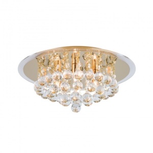 Plafoniera eleganta cristal K9 diam. 38cm Gloria DLU 2378/4/38 gold OR