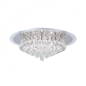 Plafoniera eleganta cristal K9 diam. 50cm Gloria DLU 2378/6/50 chrom OR