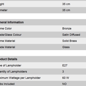 Plafoniera eleganta design LUX Budapest, bronz DLU 1441/3 bronze/376 klar-matt OR 68654 universul-luminii.ro