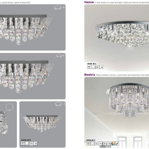 Plafoniera eleganta design modern Hanna 8L 208964 universul-luminii.ro