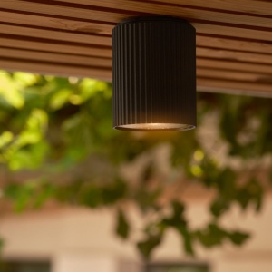Plafoniera exterior cu protectie IP54 Kyklop Ripple Negru 167604 universul-luminii.ro