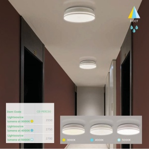 Plafoniera LED CCT baie IP54 Peri 30cm - Img 4