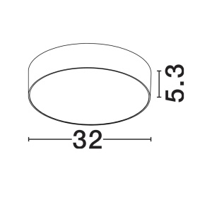 Plafoniera LED CCT exterior IP65 ORLUX alb 32cm - Img 9
