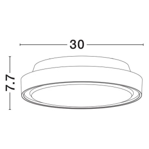 Plafoniera LED de exterior IP65 SKY D-30cm 236754 universul-luminii.ro