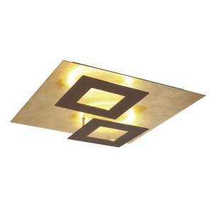 Plafoniera LED design ambiental DALIA Corten/ gold