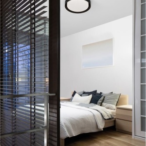 Plafoniera LED design circular KOI neagra - Img 2