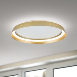 Plafoniera LED design circular MANTA D-45cm auriu mat - Img 2