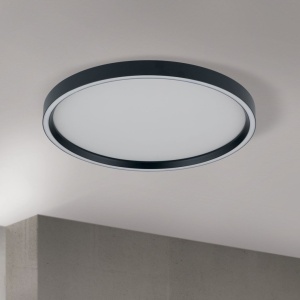 Plafoniera LED design circular MASCA D-40cm negru 155694 universul-luminii.ro