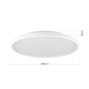 Plafoniera LED design circular MASCA D-60cm alba 179944 universul-luminii.ro
