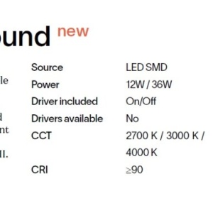 Plafoniera LED design circular, Universal pl d22 round 4000k - Img 2