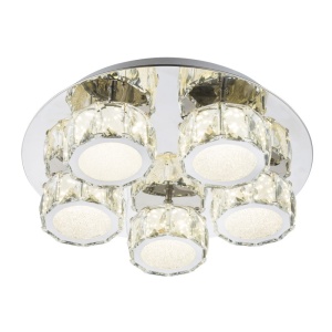 Plafoniera LED design clasic AMUR crom 49350D4 GL - Img 1