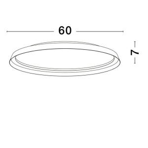 Plafoniera LED design modern circular ORMI brown D-60cm 158864 universul-luminii.ro