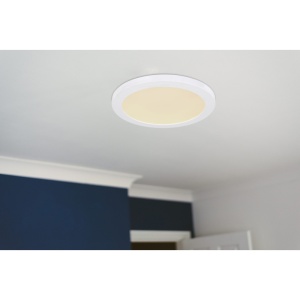 Plafoniera LED design modern, diametru 29,8cm, LASSE alb 12379-24W GL 97194 universul-luminii.ro