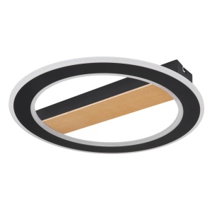 Plafoniera LED design modern Mattia negru mat - Img 3
