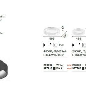 Plafoniera LED design modern Ziggy pl d45 neagra - Img 3