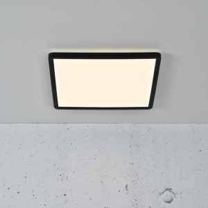 Plafoniera LED design silm IP54 baie Oja square 29 negru 3000-4000K 2015066103 NL 195104 universul-luminii.ro