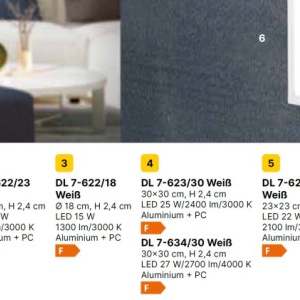Plafoniera LED design slim LERO D-30cm 3000K alba 234144 universul-luminii.ro