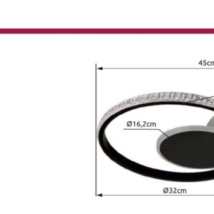 Plafoniera LED design slim PERLIX - Img 7