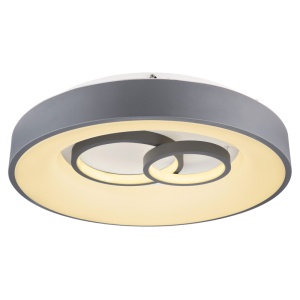 Plafoniera LED dimabila cu telecomanda design modern MAVY alb/gri 48416-50R GL 192194 universul-luminii.ro