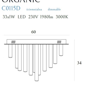 Plafoniera LED dimabila design Premium Class Quality ORGANIC crom 69304 universul-luminii.ro