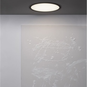 Plafoniera LED incastrabila reglabila PERFECT 40cm negru CCT Dimmable 140524 universul-luminii.ro