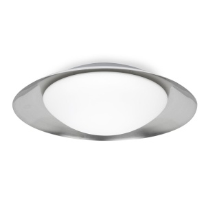 Plafoniera LED moderna SIDE 450 17W alb/nickel