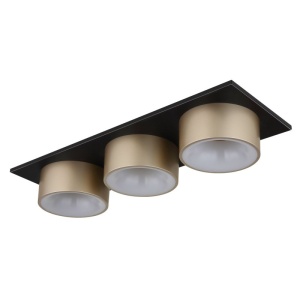 Plafoniera LED negru sampanie RAYMOND 3L - Img 2
