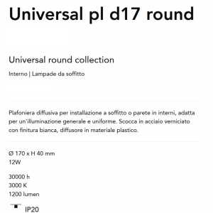 Plafoniera LED perete/tavan Universal pl d17 round 2700k - Img 4