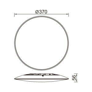Plafoniera LED SLIM CCT II 24W, 37CM CCT 3000-4000-6500K - Img 8