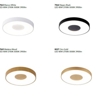 Plafoniera LED Smart dimabila cu telecomanda COIN 50cm alba 132454 universul-luminii.ro