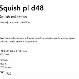 Plafoniera LED Squish pl d48 165144 universul-luminii.ro