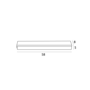 Plafoniera liniara LED Flex negru 58cm 595354 universul-luminii.ro