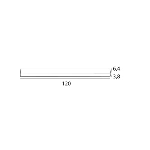 Plafoniera liniara neagra LED Rx 120cm 621814 universul-luminii.ro