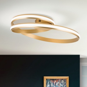 Plafoniera, Lustra aplicata dimabila Circus satin brass 196974 universul-luminii.ro