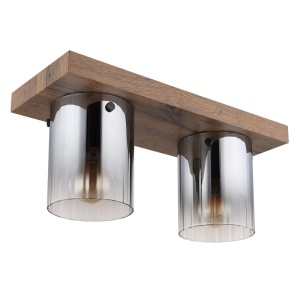 Plafoniera MDF si sticla fumurie UNDERWOOD