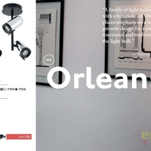 Plafoniera moderna cu 2 spoturi directionabile ORLEANS 2L crom 43534 58754 universul-luminii.ro