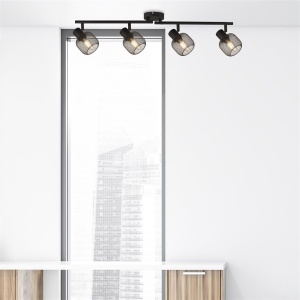 Plafoniera moderna cu 4 spoturi directionabile Meshy 111604 universul-luminii.ro