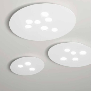 Plafoniera moderna Luna 60x72,5cm, alb sau gri 228294 universul-luminii.ro