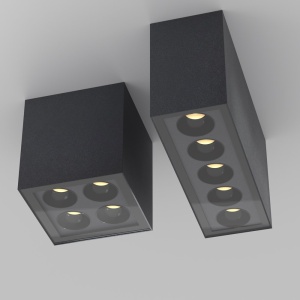 Plafoniera pentru iluminat exterior design modern IP54 Ares negru 220474 universul-luminii.ro
