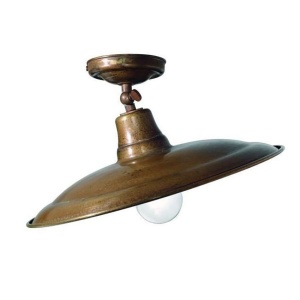 Plafoniera rustica fabricata manual, diam.33cm, Barchessa 220.03.OR