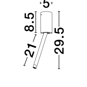 Plafoniera/Spot LED reglabil stil minimalist ORNOS alb H-29,5cm 237824 universul-luminii.ro
