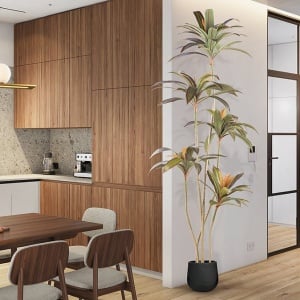 Planta artificiala decorativa Dracena roja, H220 - Img 2