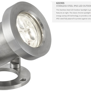 Proiector LED pentru iluminat exterior IP65 Outdoor 6223SS SRT 74994 universul-luminii.ro