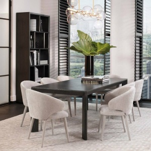 Raft din lemn design LUX Marguesa gri carbune 111661 HZ - Img 5