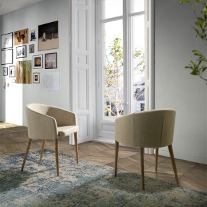 Scaun cu brate design italian Rosalya AC-DC685 - Img 8