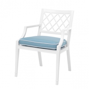 Scaun cu brate pentru interior si exterior Paladium, alb 112848 HZ