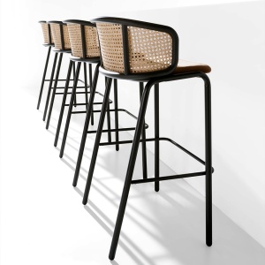 Scaun de bar design modern Rattan - Img 3