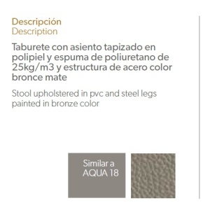 Scaun de bar elegant, design LUX Ella AC-A111BS - Img 2